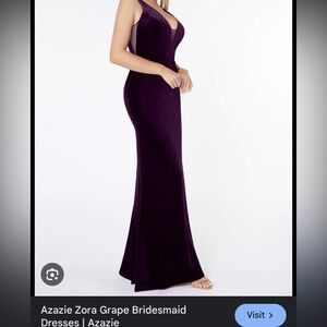 Azazie Zora Bridesmaid Dress in Grape